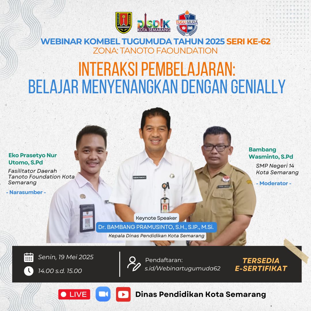 WEBINAR KOMUNITAS BELAJAR TUGUMUDA SERI KE-62
